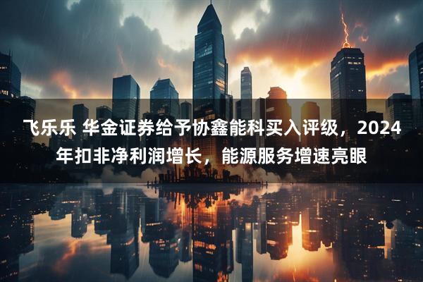 飞乐乐 华金证券给予协鑫能科买入评级，2024年扣非净利润增长，能源服务增速亮眼
